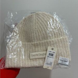 Favorite Daughter Cream Beanie new with tags + bag
